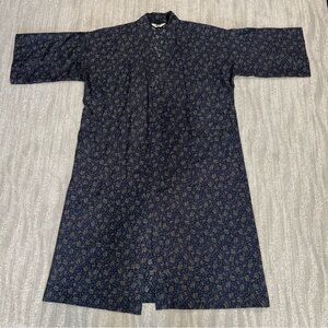 Vintage Christian Dior Monsieur Men’s Blue Paisley Robe One Size